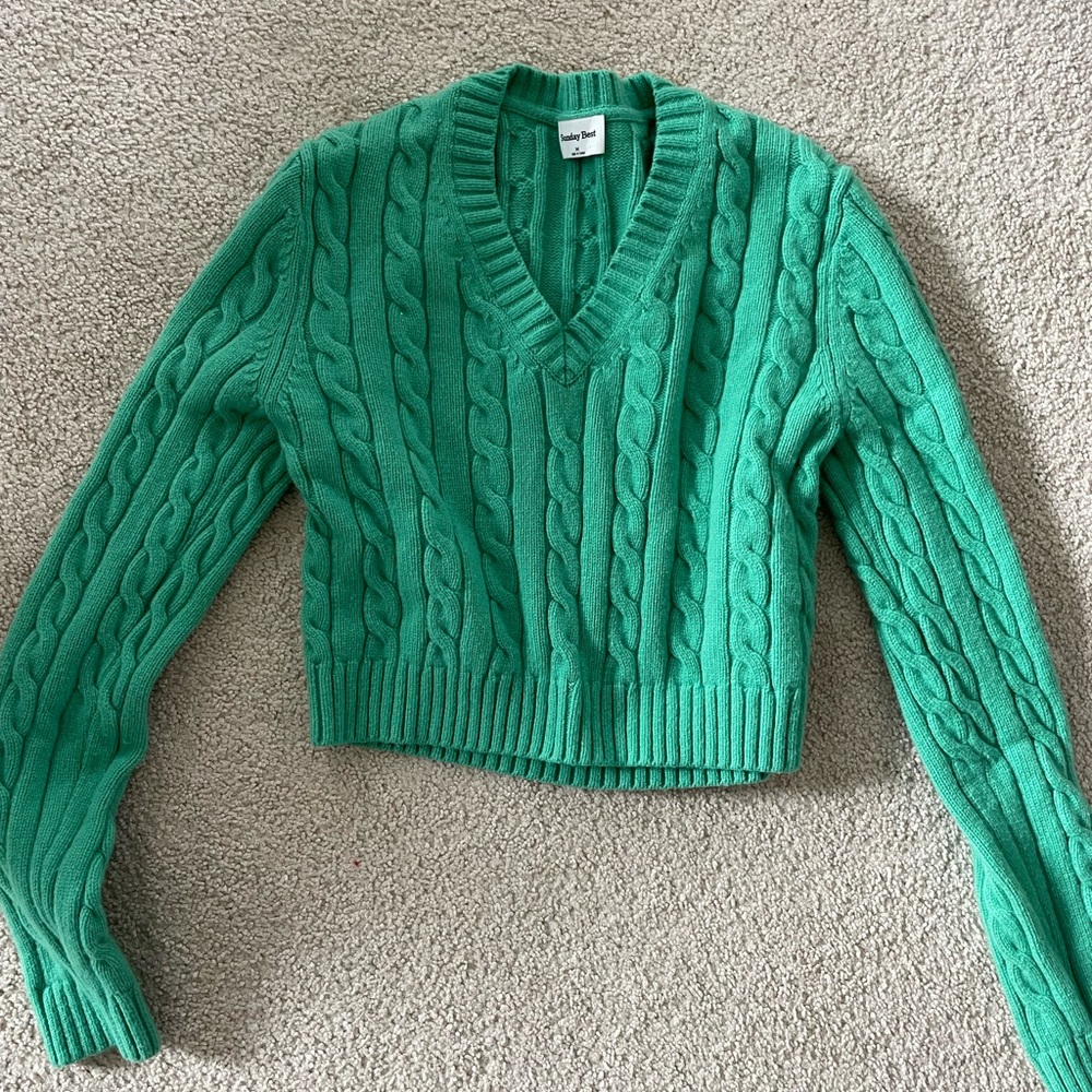 Aritzia Sundays Best Green Sweater